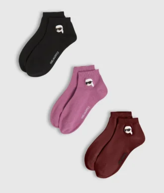 Ikon kurze Socken – 3er-Pack