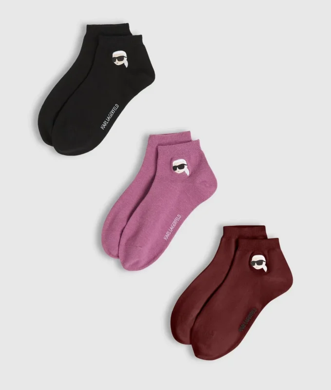 Ikon kurze Socken – 3er-Pack