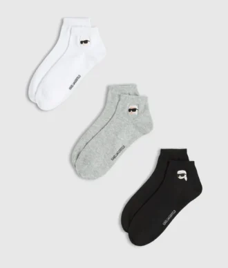 Ikon kurze Socken – 3er-Pack