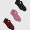 Ikon kurze Socken – 3er-Pack