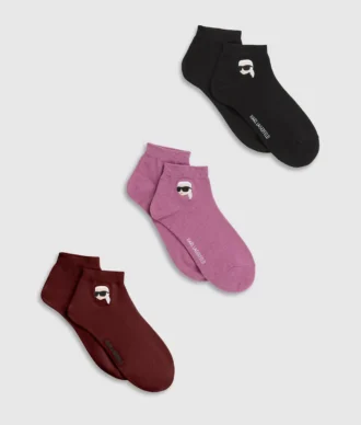 Ikon kurze Socken – 3er-Pack