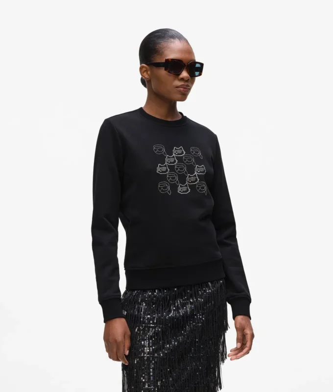 Ikon Strass-Sweatshirt Ikon Strass-Sweatshirt