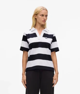 Ikon-Streifen-Poloshirt