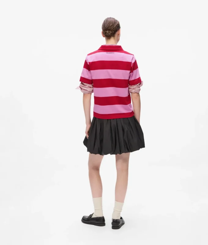 Ikon-Streifen-Poloshirt