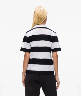 Ikon-Streifen-Poloshirt