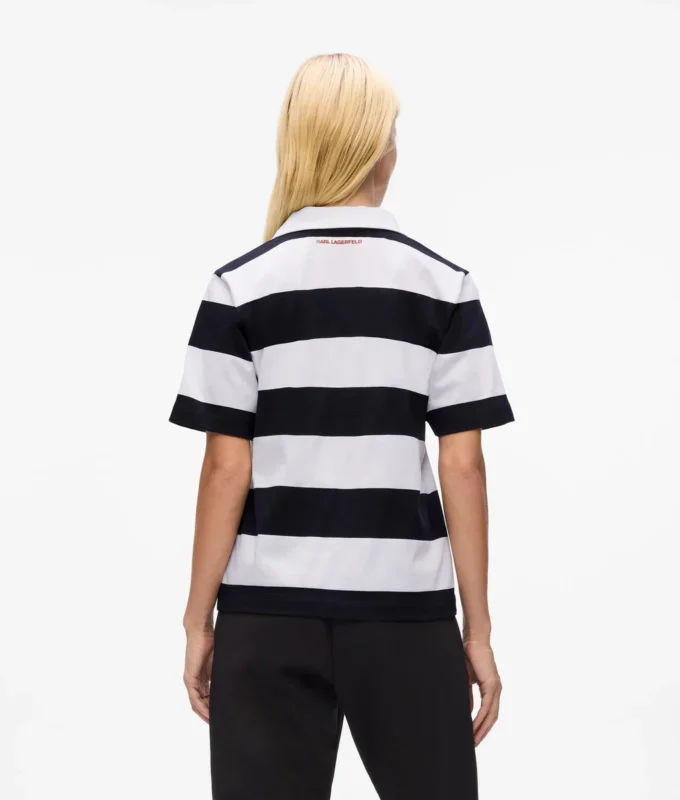 Ikon-Streifen-Poloshirt