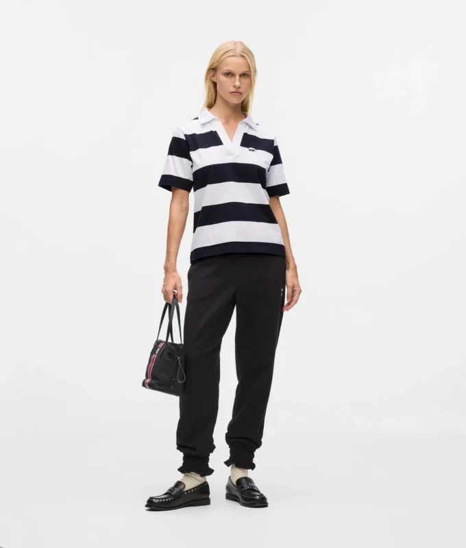 Ikon-Streifen-Poloshirt