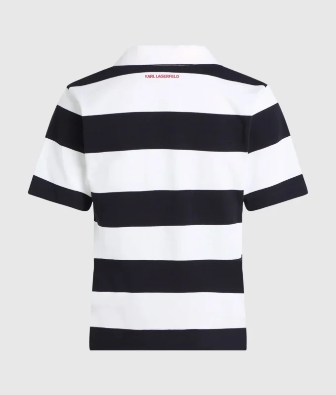 Ikon-Streifen-Poloshirt