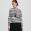 IKON STRIPE LANGÄRMELIGES T-SHIRT