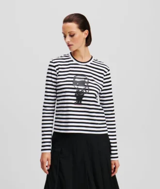 IKON STRIPE LANGÄRMELIGES T-SHIRT