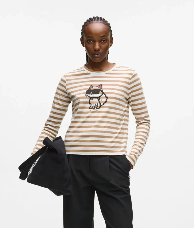 IKON STRIPE LANGÄRMELIGES T-SHIRT