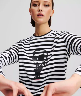 IKON STRIPE LANGÄRMELIGES T-SHIRT