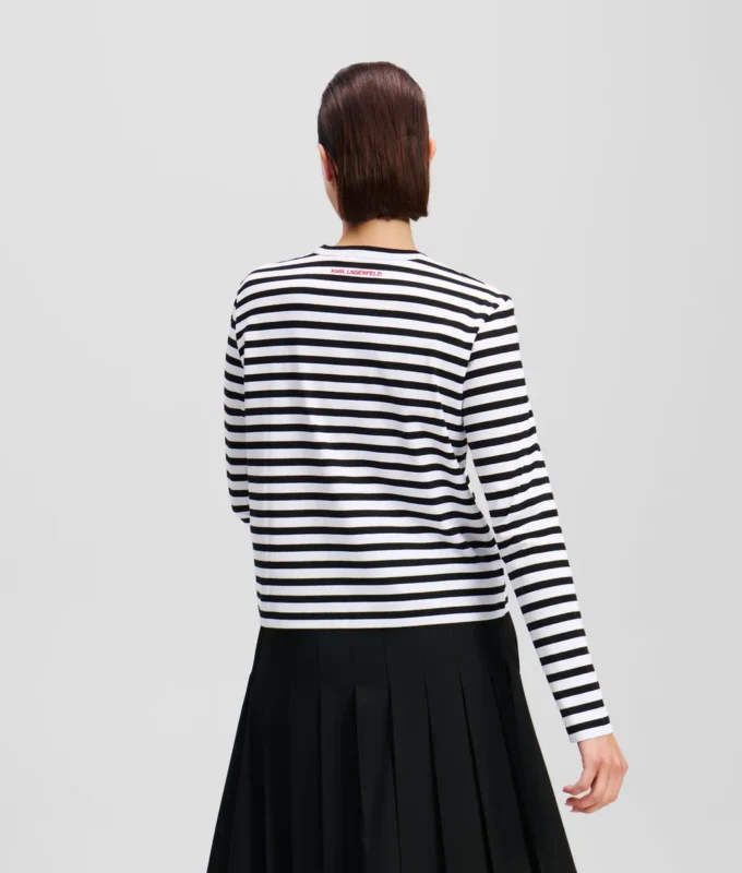 IKON STRIPE LANGÄRMELIGES T-SHIRT