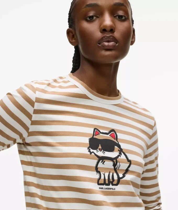 IKON STRIPE LANGÄRMELIGES T-SHIRT