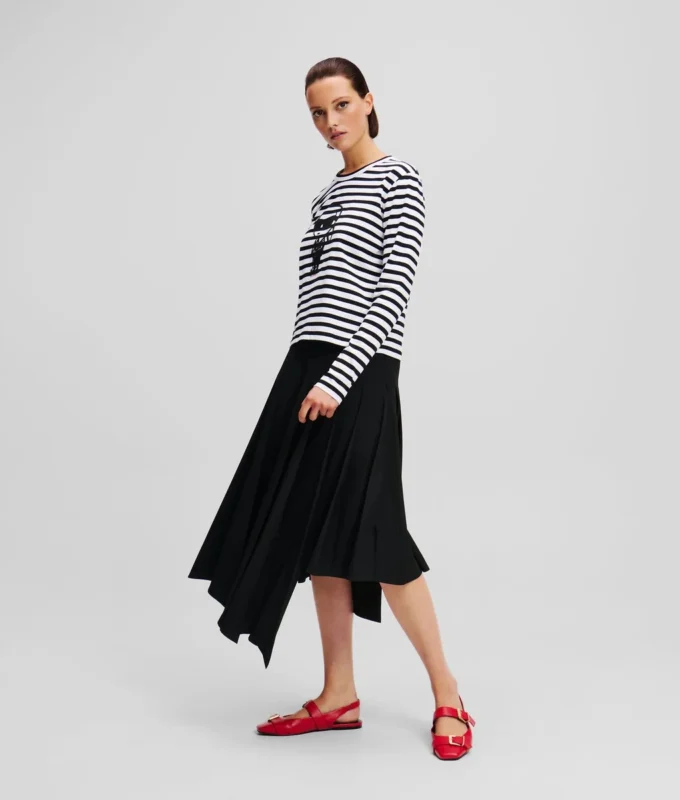 IKON STRIPE LANGÄRMELIGES T-SHIRT