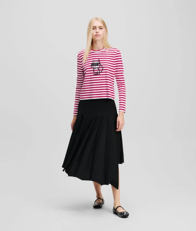 IKON STRIPE LANGÄRMELIGES T-SHIRT
