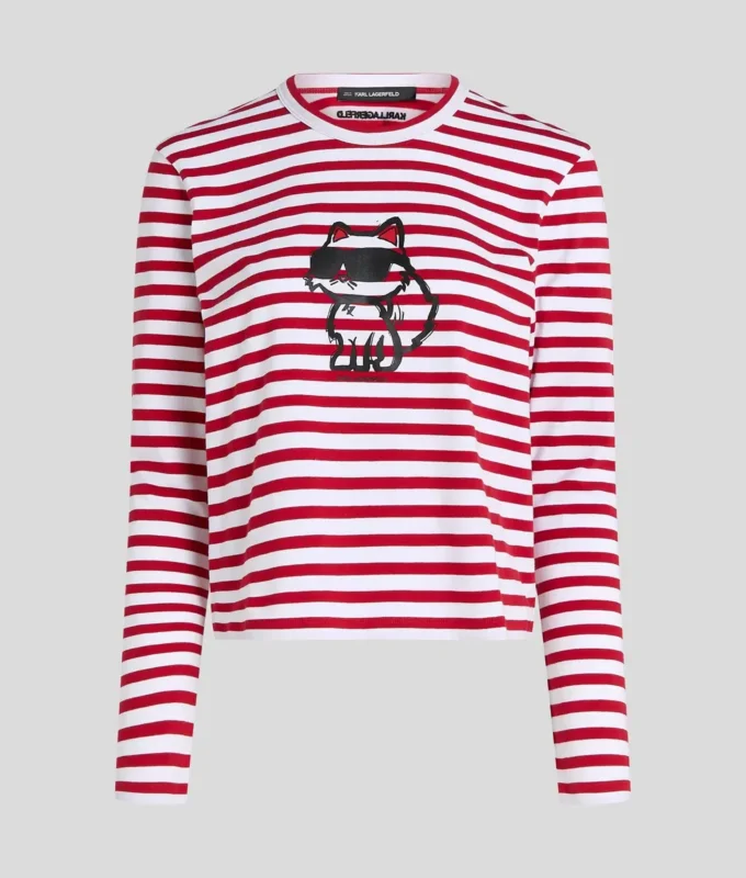 IKON STRIPE LANGÄRMELIGES T-SHIRT