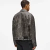 Jacke aus Kunstleder im Used-Look