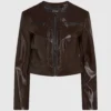 Jacke aus Kunstleder mit Glanzfinish Jacke aus Kunstleder mit Glanzfinish