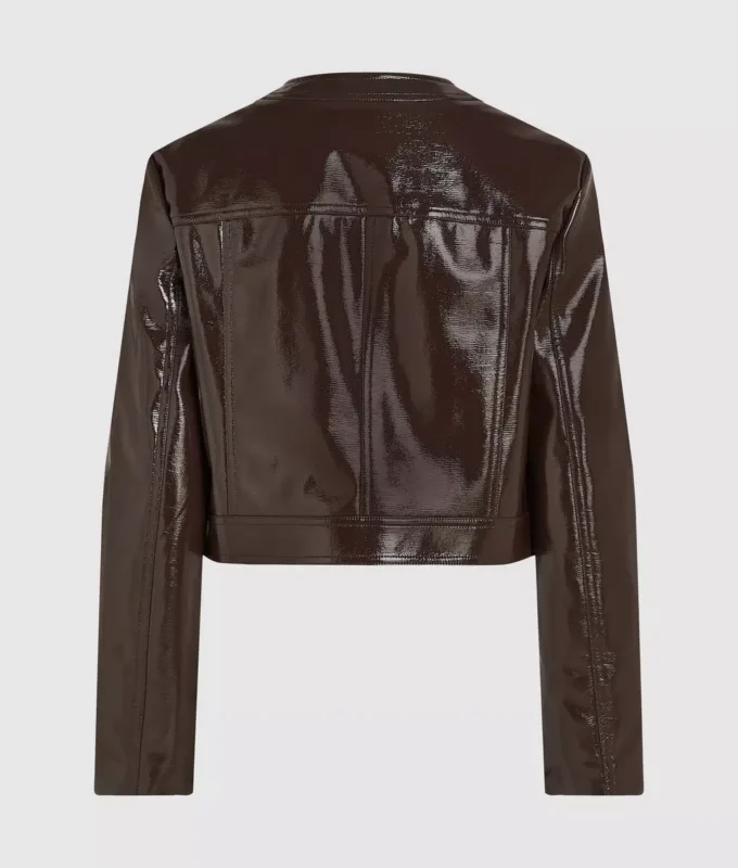 Jacke aus Kunstleder mit Glanzfinish Jacke aus Kunstleder mit Glanzfinish