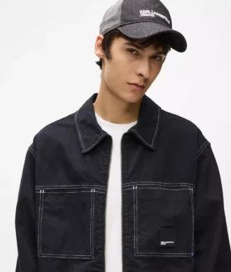 Jacke mit Kontrastnähten