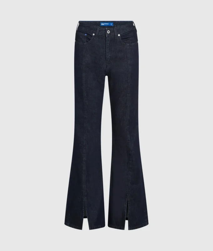Jeans mit geschlitztem Saum Jeans mit geschlitztem Saum