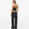 Jeans mit niedriger Leibhöhe und weitem Bein