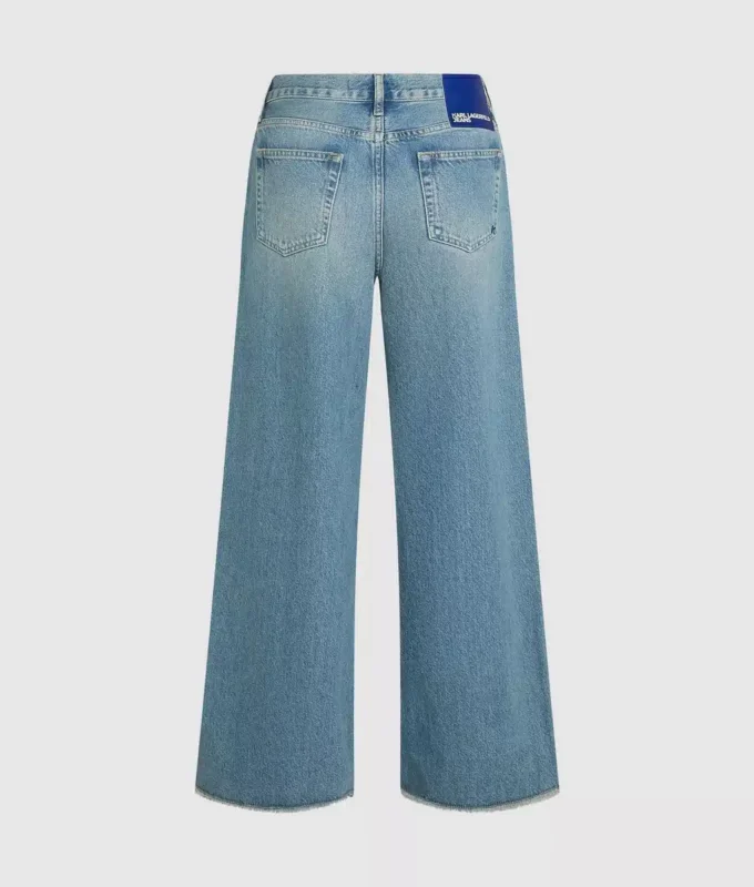 Jeans mit niedriger Leibhöhe und weitem Bein