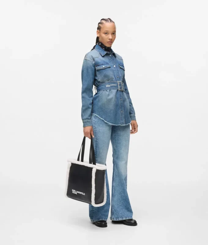 Jeanshemd mit Gürtel Jeanshemd mit Gürtel