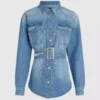 Jeanshemd mit Gürtel Jeanshemd mit Gürtel