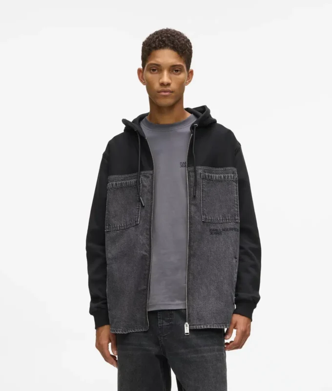 Jeansjacke mit Einsätzen