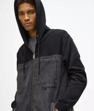 Jeansjacke mit Einsätzen