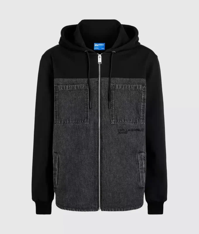 Jeansjacke mit Einsätzen
