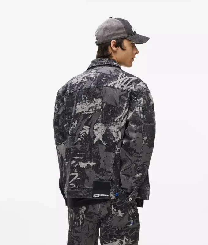 Jeansjacke mit Farbeffekt Jeansjacke mit Farbeffekt