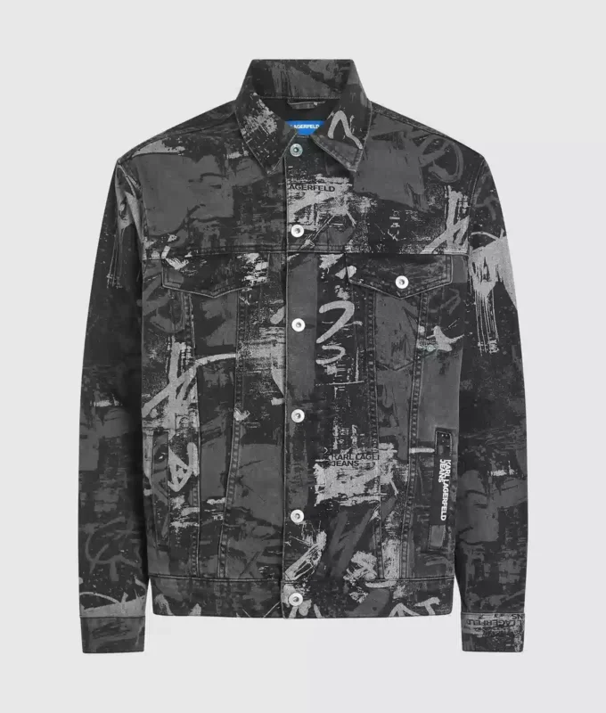 Jeansjacke mit Farbeffekt Jeansjacke mit Farbeffekt