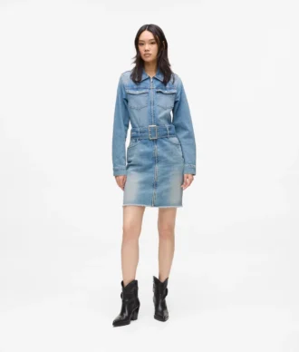 Jeanskleid mit Gürtel