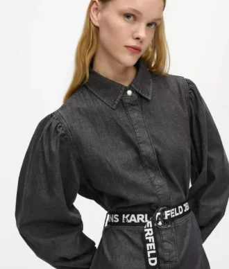 Jeanskleid mit Gürtel