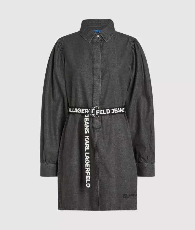 Jeanskleid mit Gürtel