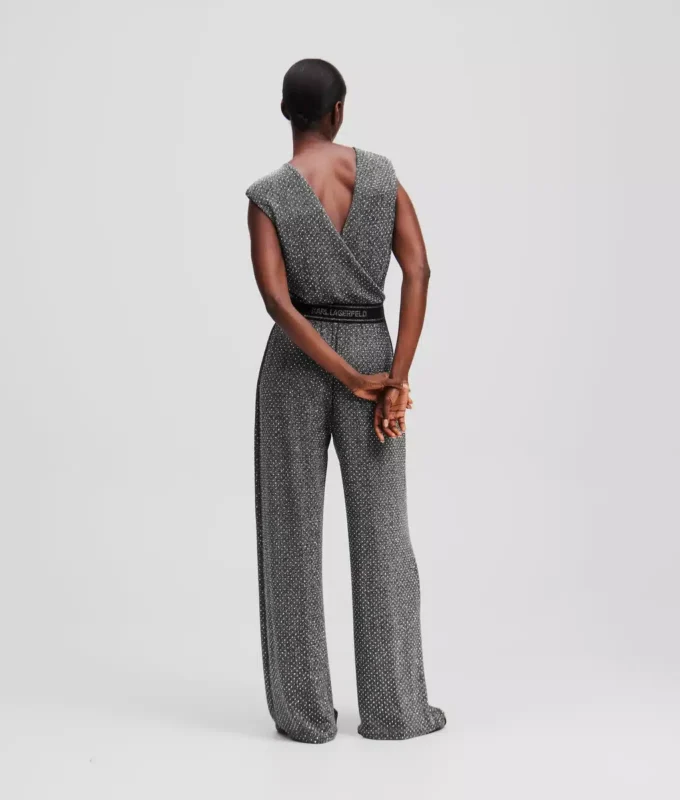 JERSEY-JUMPSUIT MIT STRASSSTEINEN