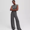 JERSEY-JUMPSUIT MIT STRASSSTEINEN