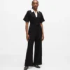 Jumpsuit mit charakteristischem Kragen Jumpsuit mit charakteristischem Kragen