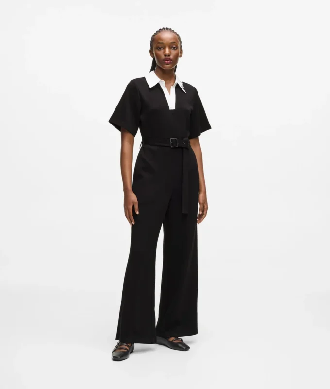 Jumpsuit mit charakteristischem Kragen Jumpsuit mit charakteristischem Kragen