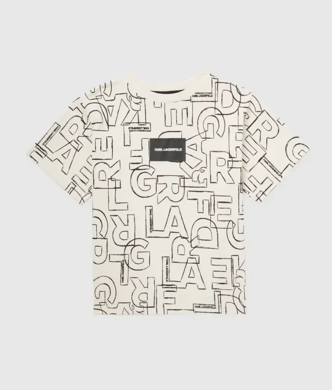 Jungen-T-Shirt mit Allover-Print Jungen-T-Shirt mit Allover-Print