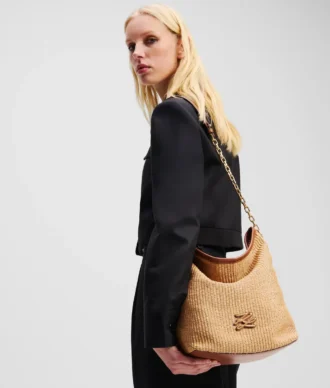 K/Autograph gewebte mittelgroße Beuteltasche