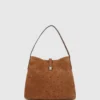 K/Autograph Hobo-Tasche aus Wildleder mit Vorhängeschloss K/Autograph Hobo-Tasche aus Wildleder mit Vorhängeschloss