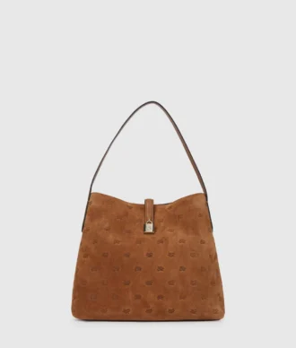 K/Autograph Hobo-Tasche aus Wildleder mit Vorhängeschloss