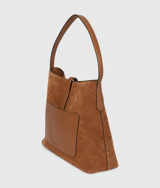 K/Autograph Hobo-Tasche aus Wildleder mit Vorhängeschloss K/Autograph Hobo-Tasche aus Wildleder mit Vorhängeschloss