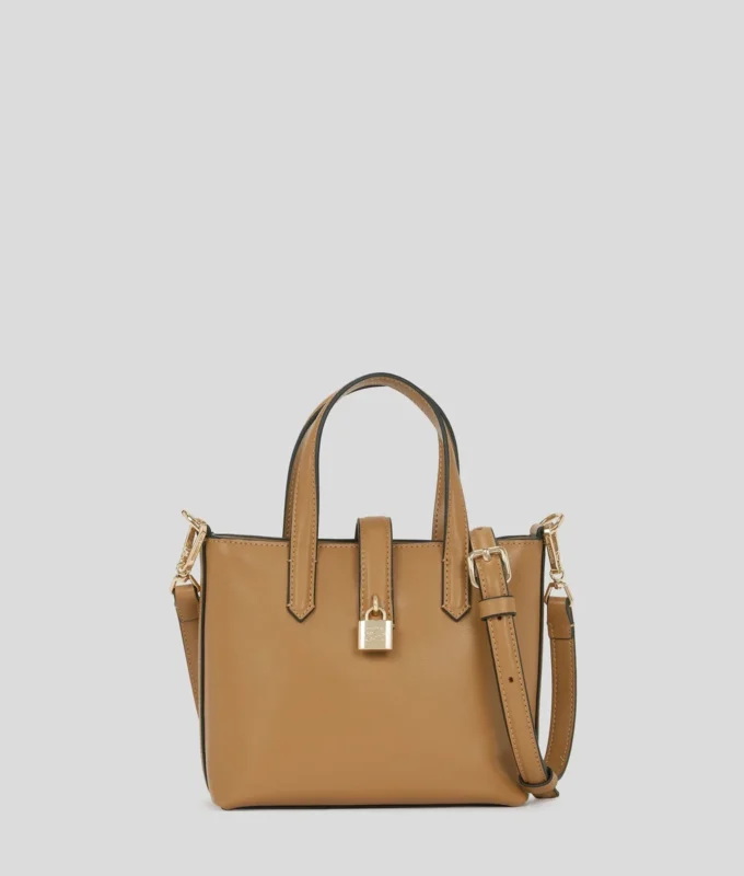 K/AUTOGRAPH PADLOCK MINI TOTE BAG K/AUTOGRAPH PADLOCK MINI TOTE BAG