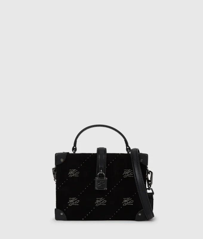 K/Autograph Padlock Strass-Koffer-Tasche K/Autograph Padlock Strass-Koffer-Tasche