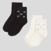 K/AUTOGRAPH RHINESTONE SOCKS – 2ER-PACK
